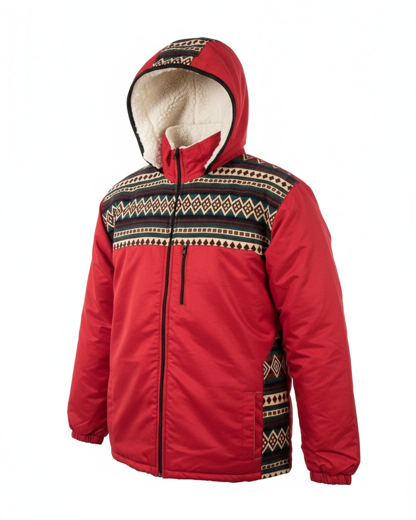 Manteau West unisexe rouge 4