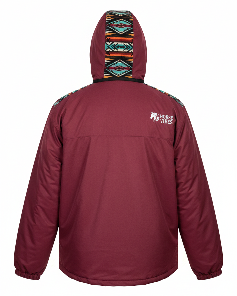 Manteau West unisexe bourgogne 2