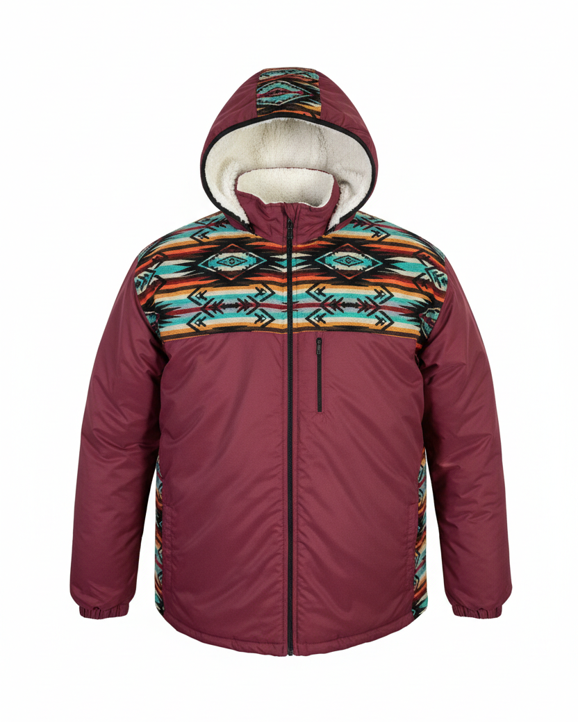 Manteau West unisexe bourgogne 2