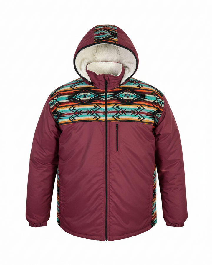 West unisex burgundy coat 2