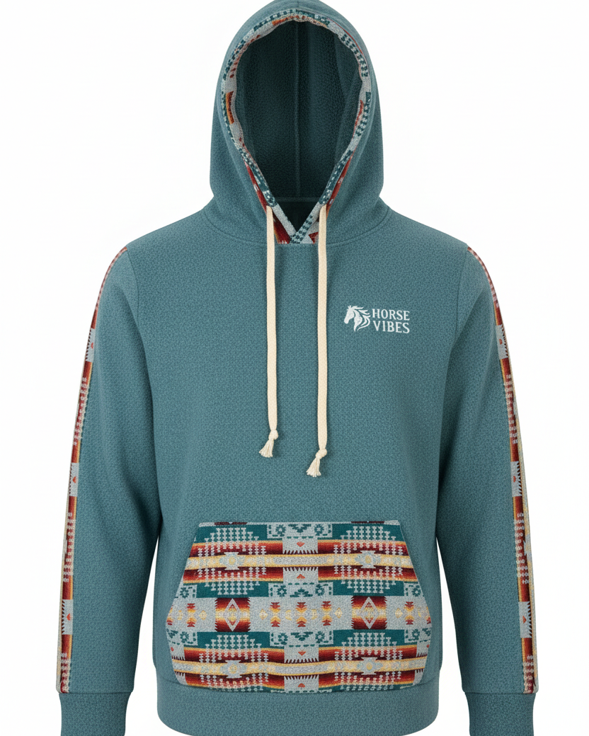 Polar West avec capuche bleu 2