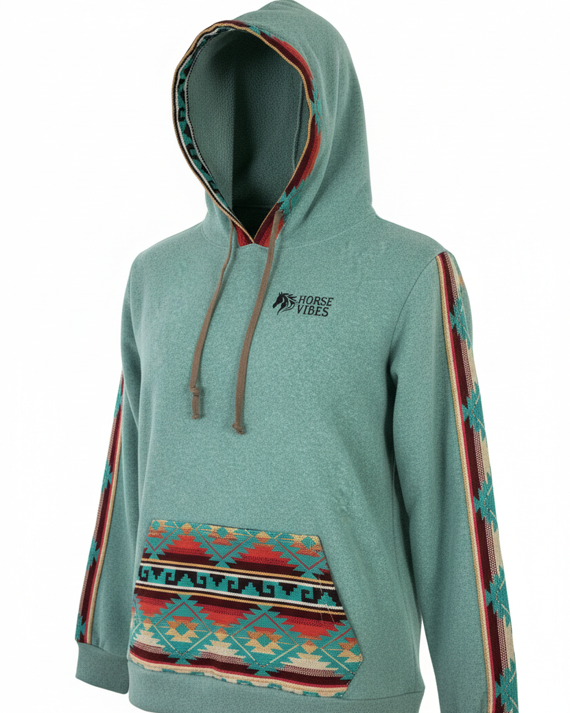 Polar West avec capuche turquoise 17