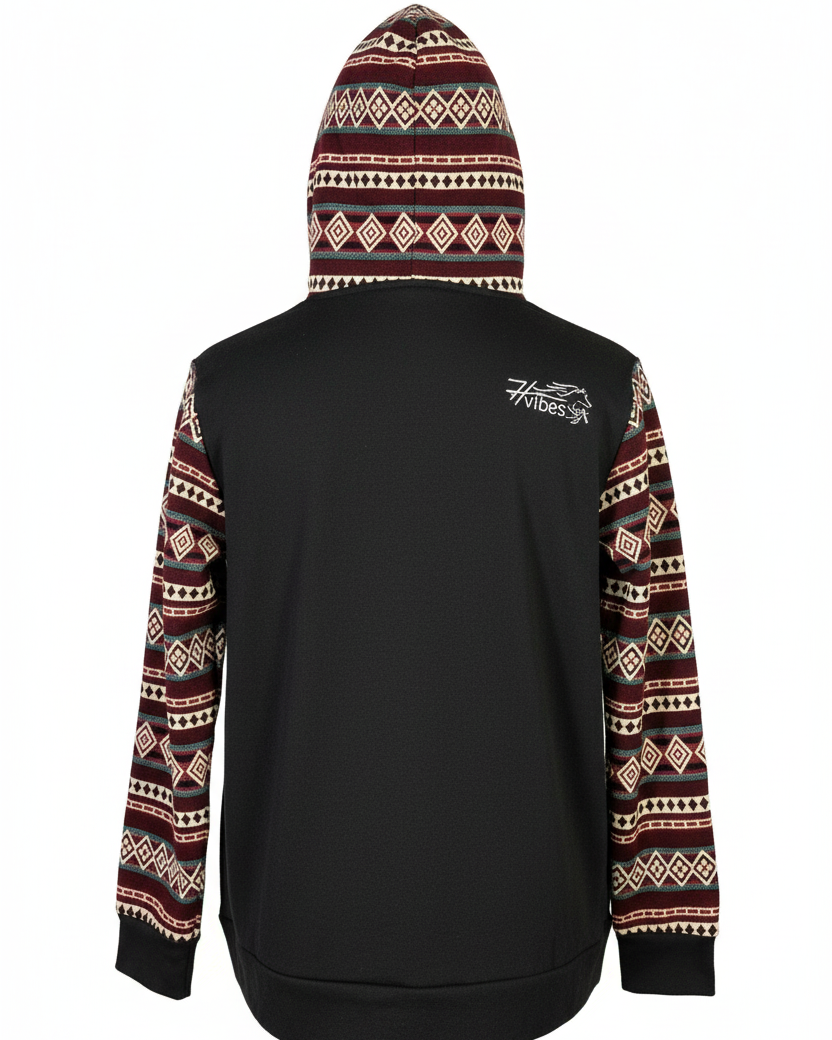 Hoodie West avec zip noir 2