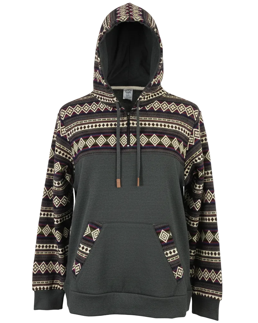 Hoodie West avec zip gris foncé 3