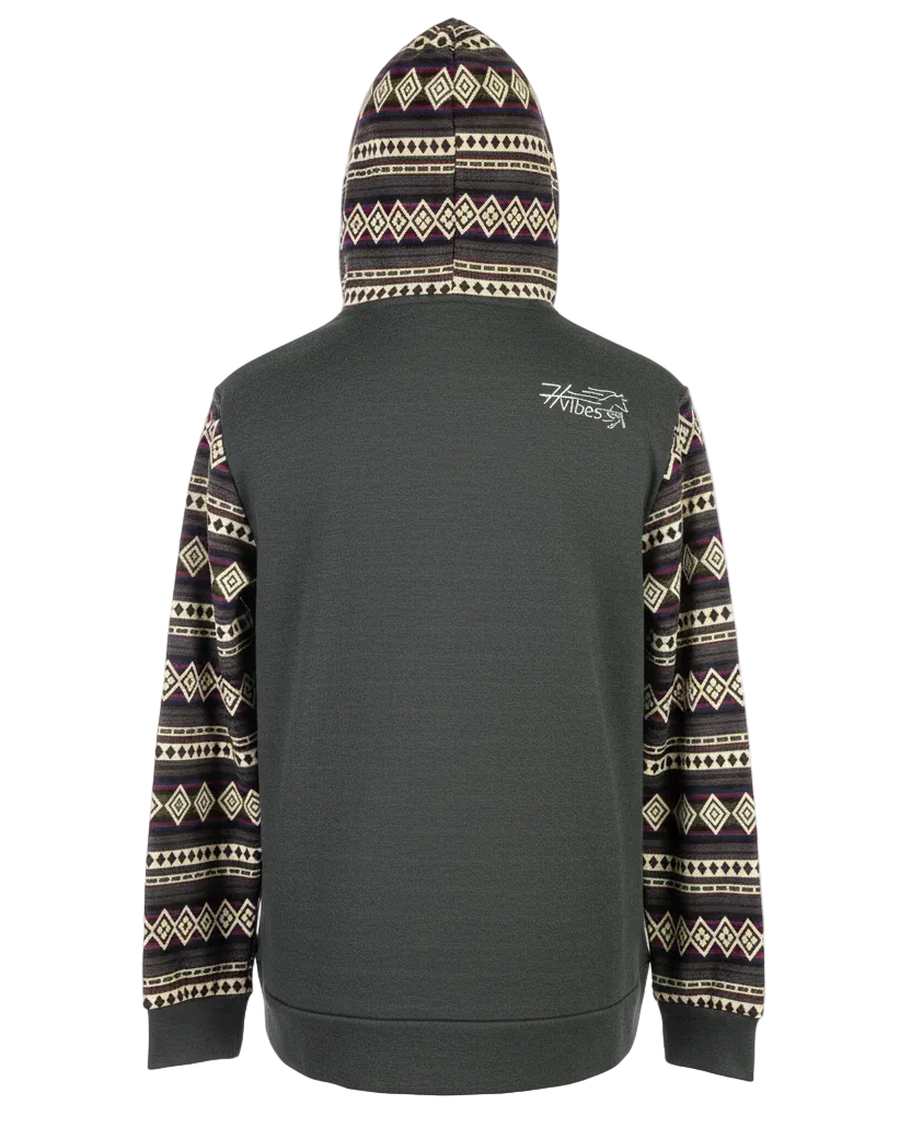 Hoodie West avec zip gris foncé 3