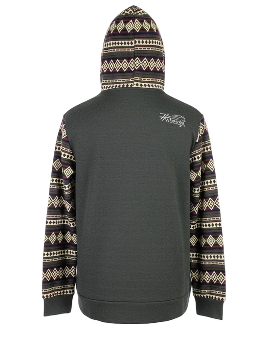 Hoodie West avec zip gris foncé 3