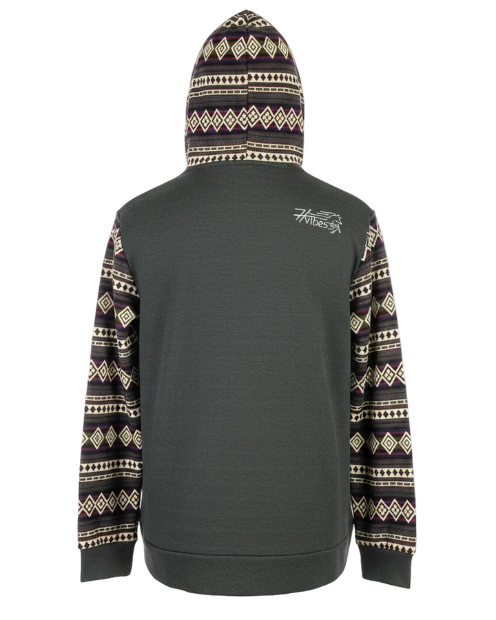 Hoodie West avec zip gris foncé 3