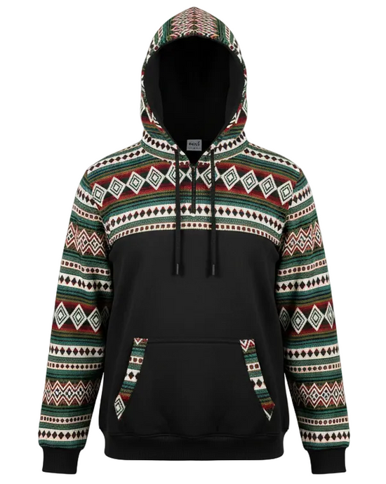 Hoodie West avec zip noir 3