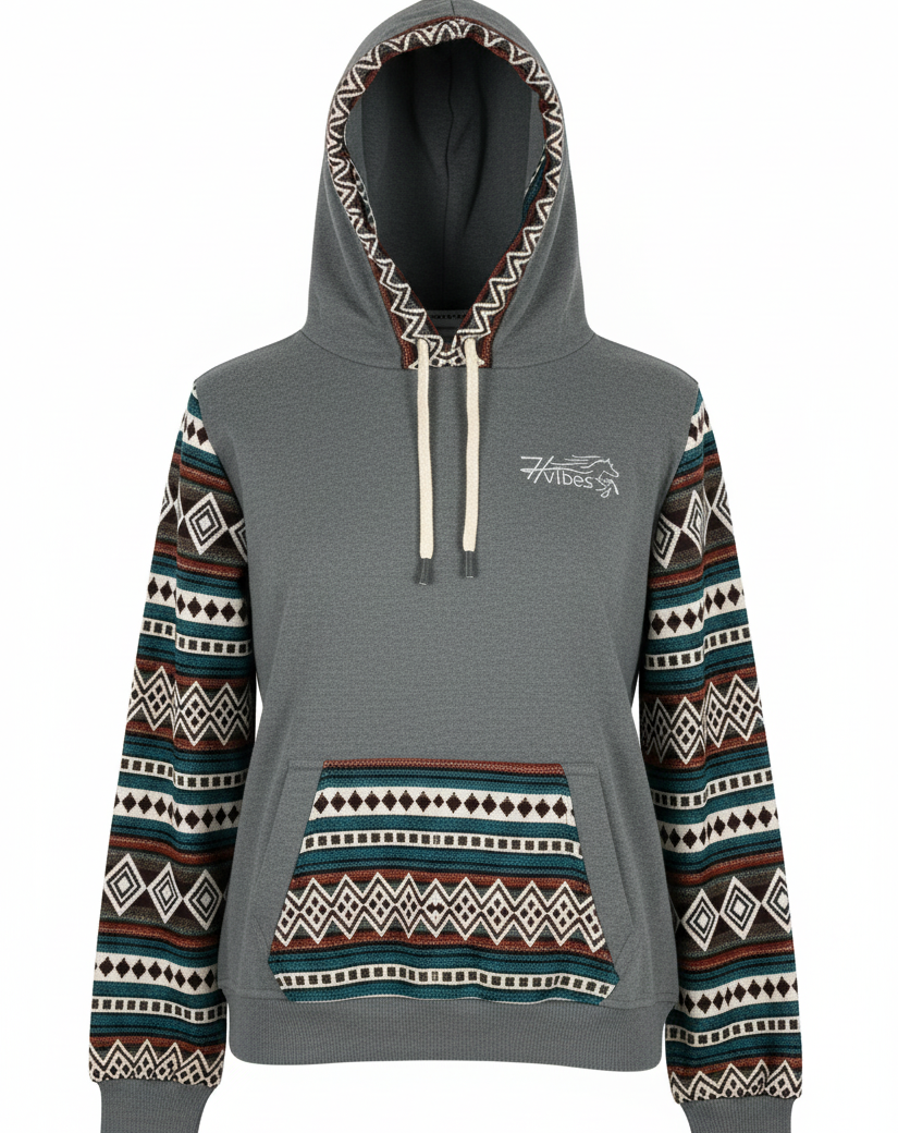 Hoodie West gris pâle 1