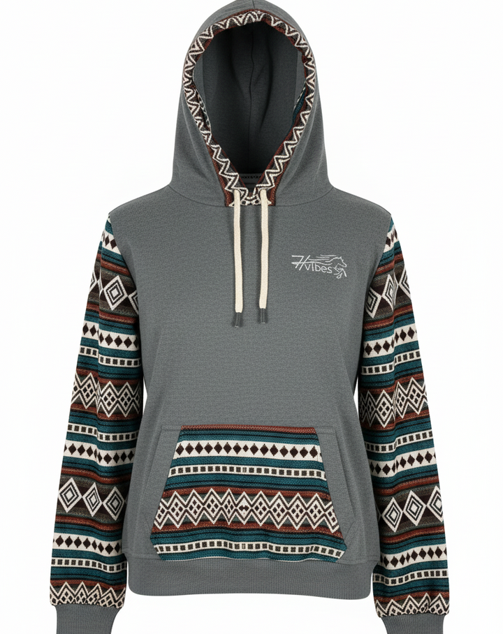 Hoodie West gris pâle 1