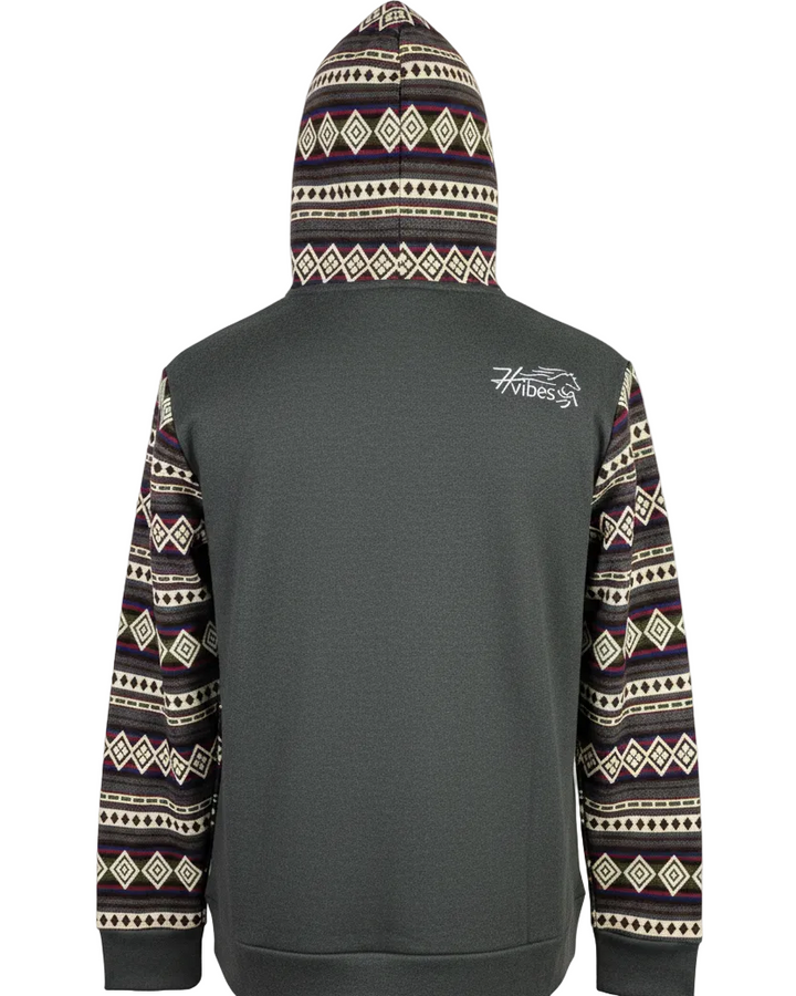 Hoodie West avec zip gris foncé 4