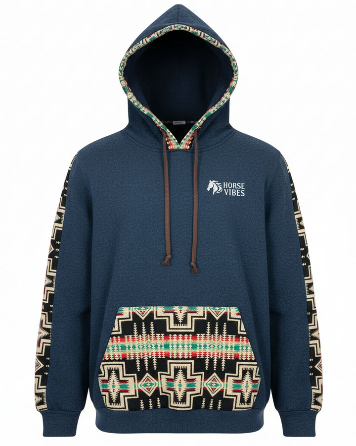 Polar West avec capuche bleu 1