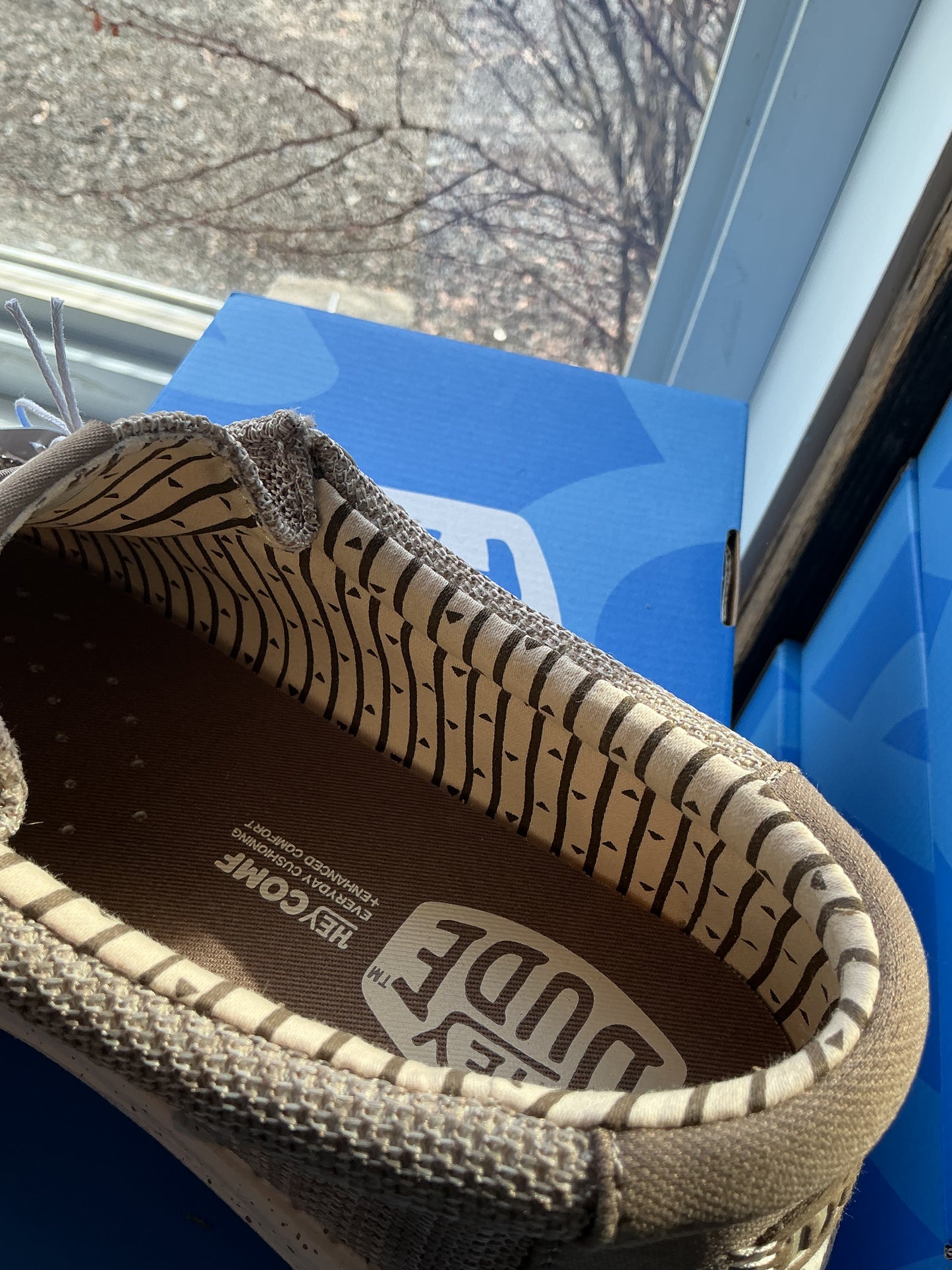 Soulier Hey dude homme Wally stretch Tan