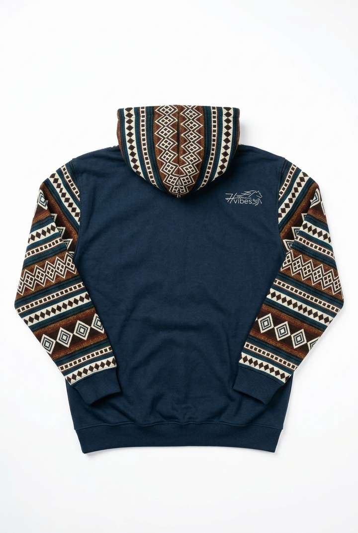 Hoodie West with blue zip 12