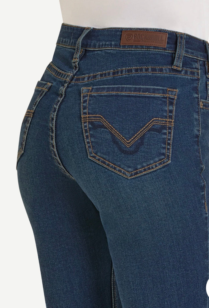 JEANS ROCK & ROLL FEMME SIGNATURE HIGH RISE DARK VINTAGE