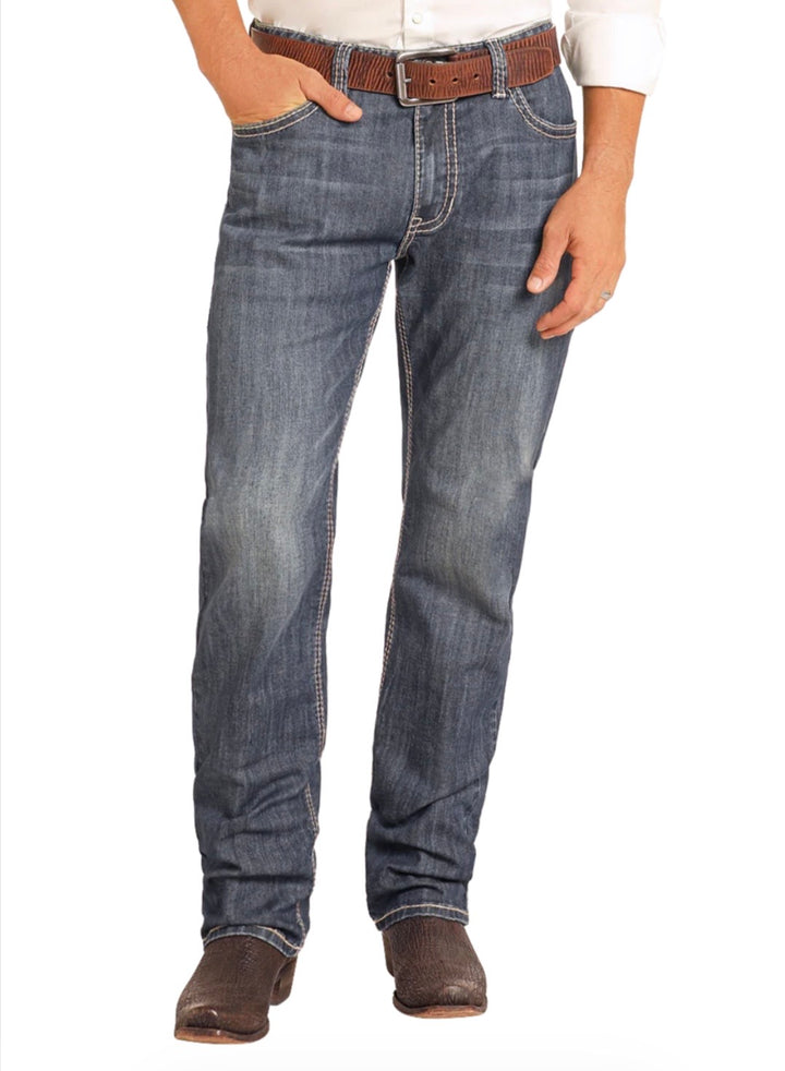 JEANS ROCK & ROLL HOMME TWO TONE ALPHA  COULEUR DARK VINTAGE