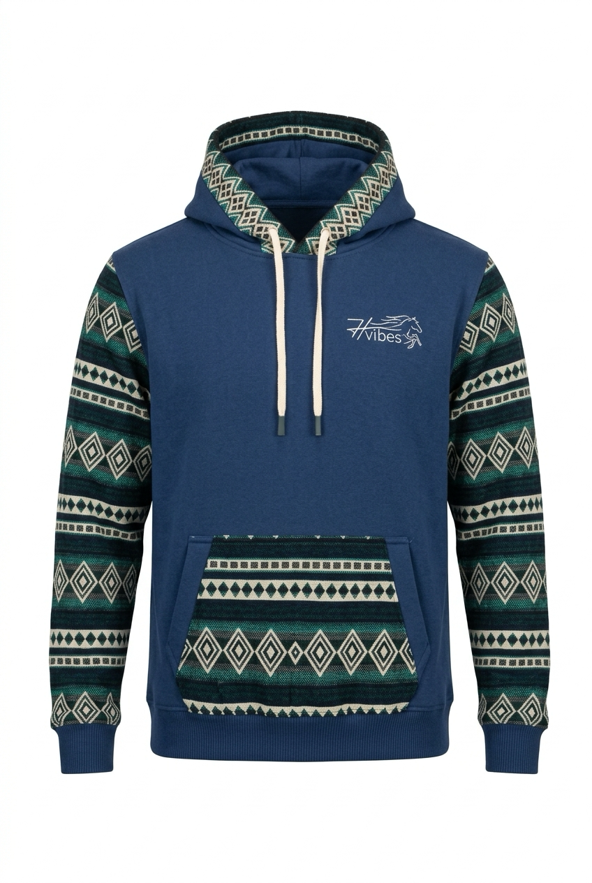 Hoodie West bleu  5