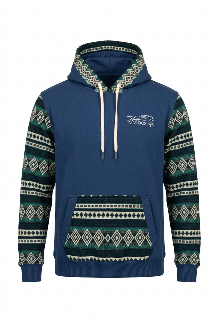 Hoodie West bleu  5