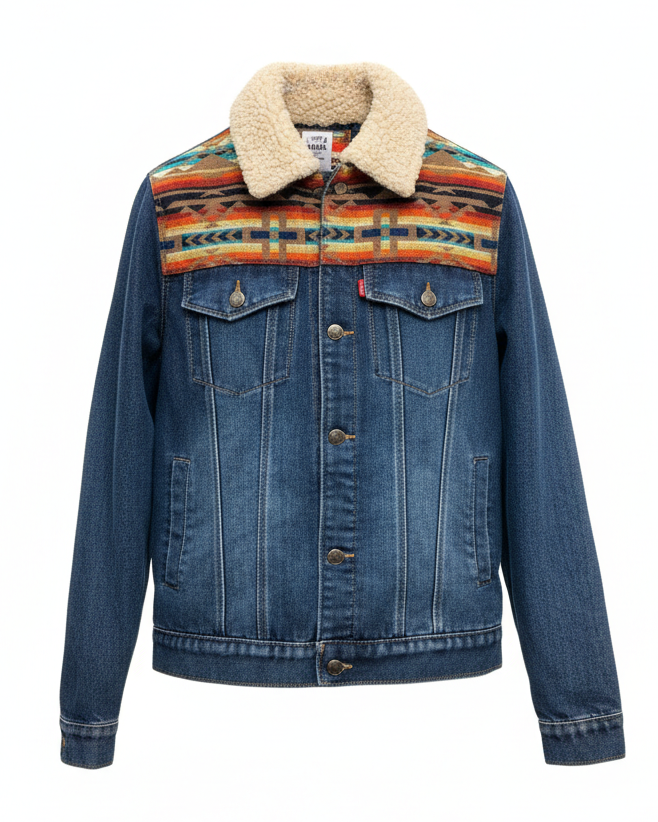 Manteau en jean unisexe 28