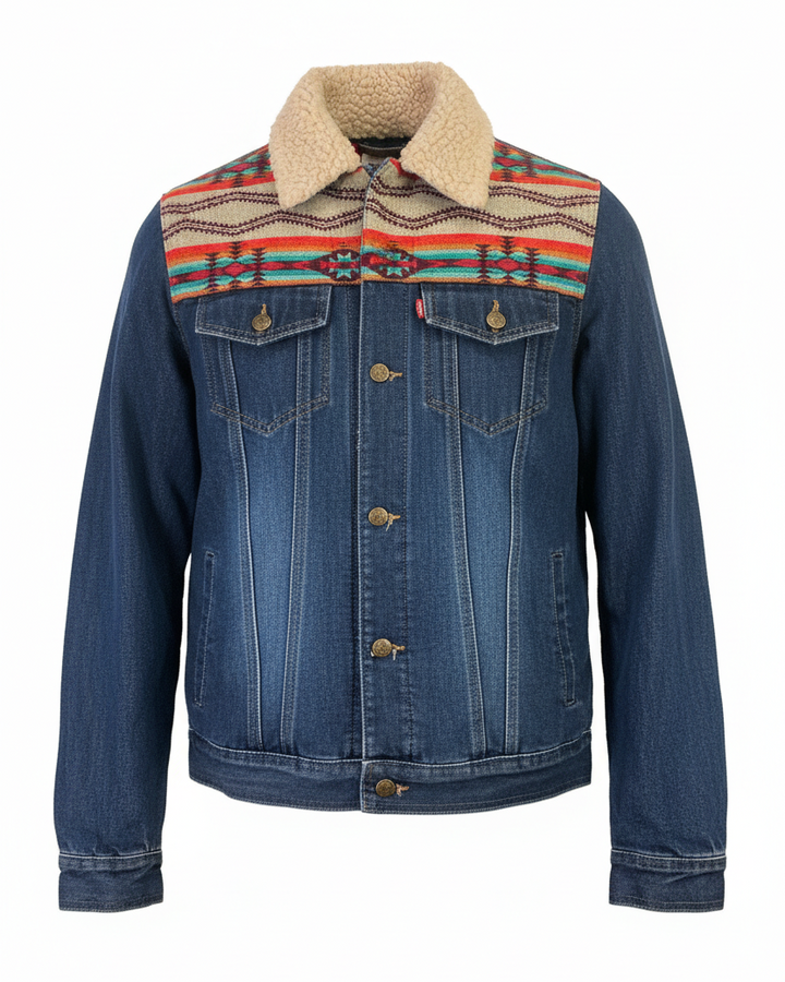 Manteau en jean unisexe 9