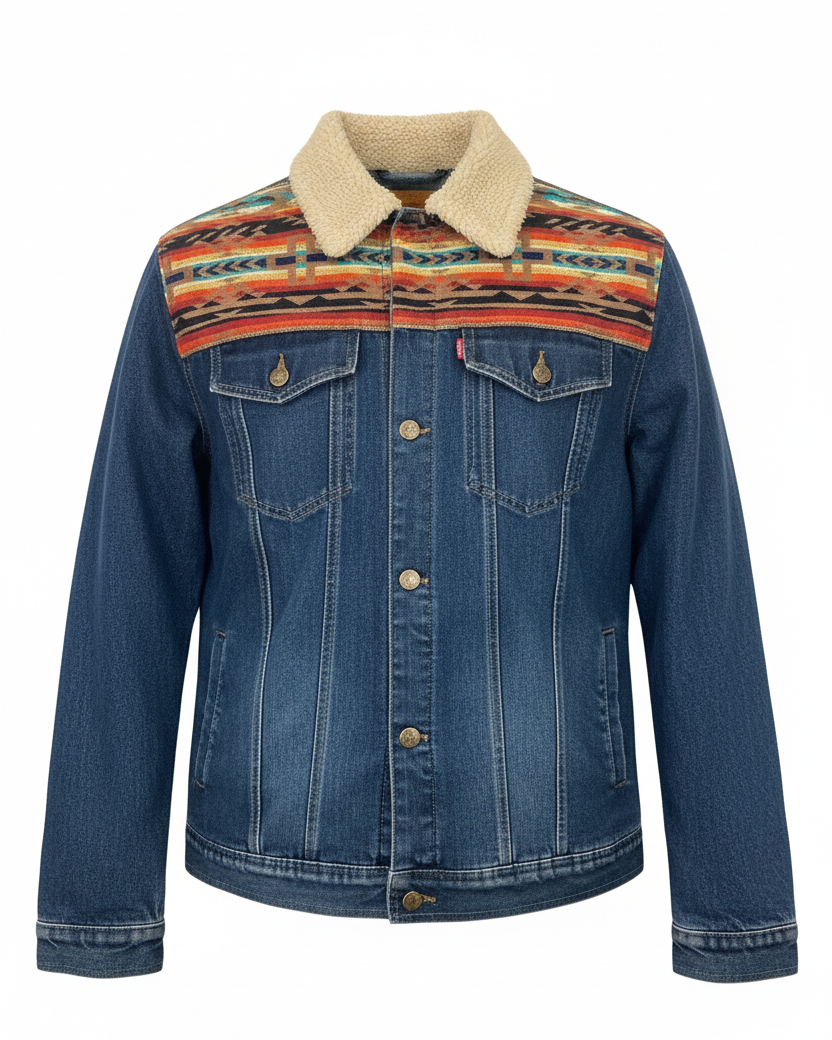 Manteau en jean unisexe 17