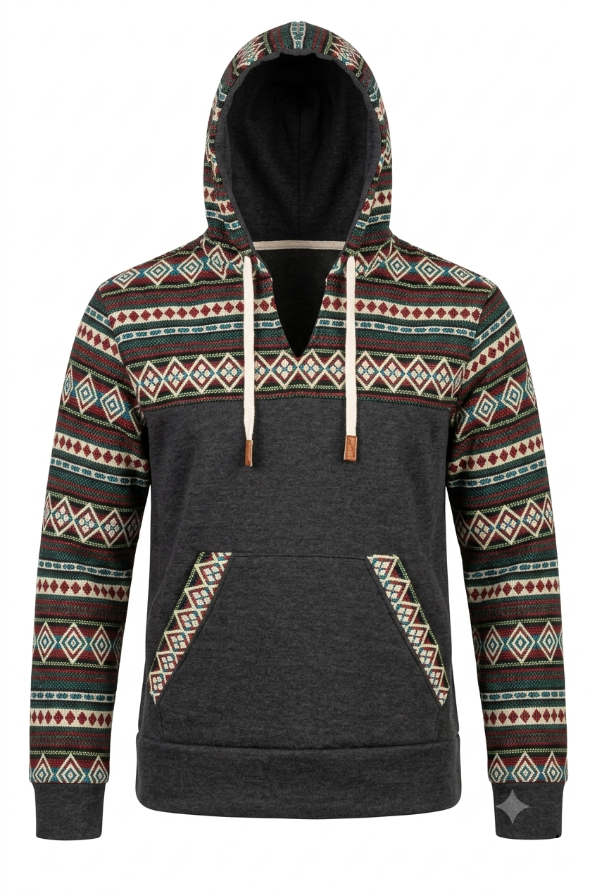 West hoodie with light grey zip 3