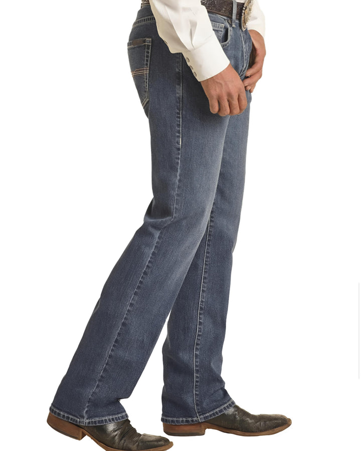 Jeans Rock&Roll Vintage '46 Slim Fit Ivory Stitch Straight Leg