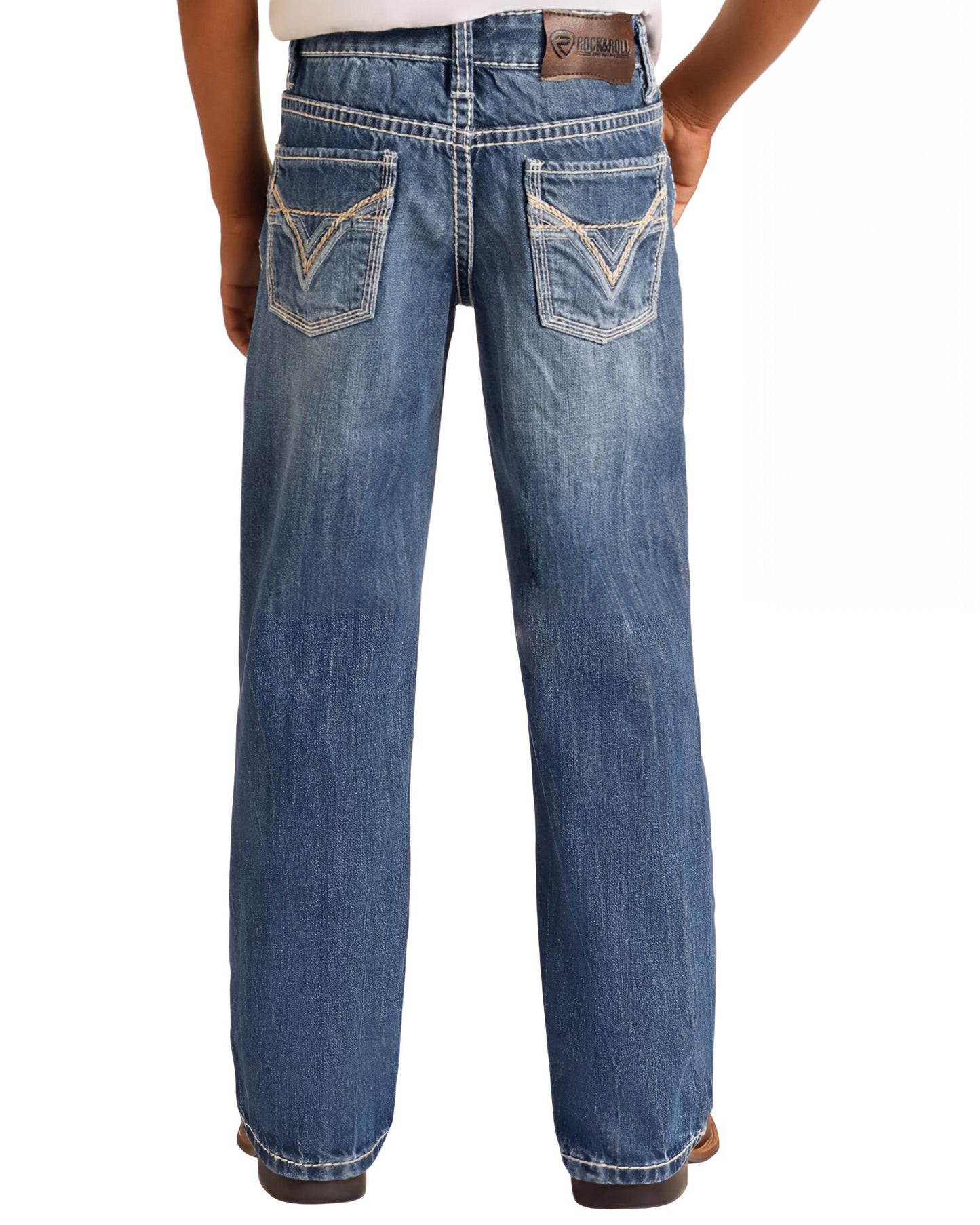 Jeans Rock&Roll Ivory Top-Stitching Regular Fit Bootcut