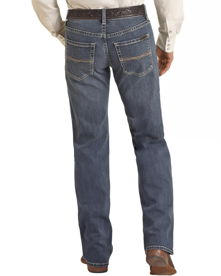 Jeans Rock&Roll Vintage '46 Slim Fit Ivory Stitch Straight Leg