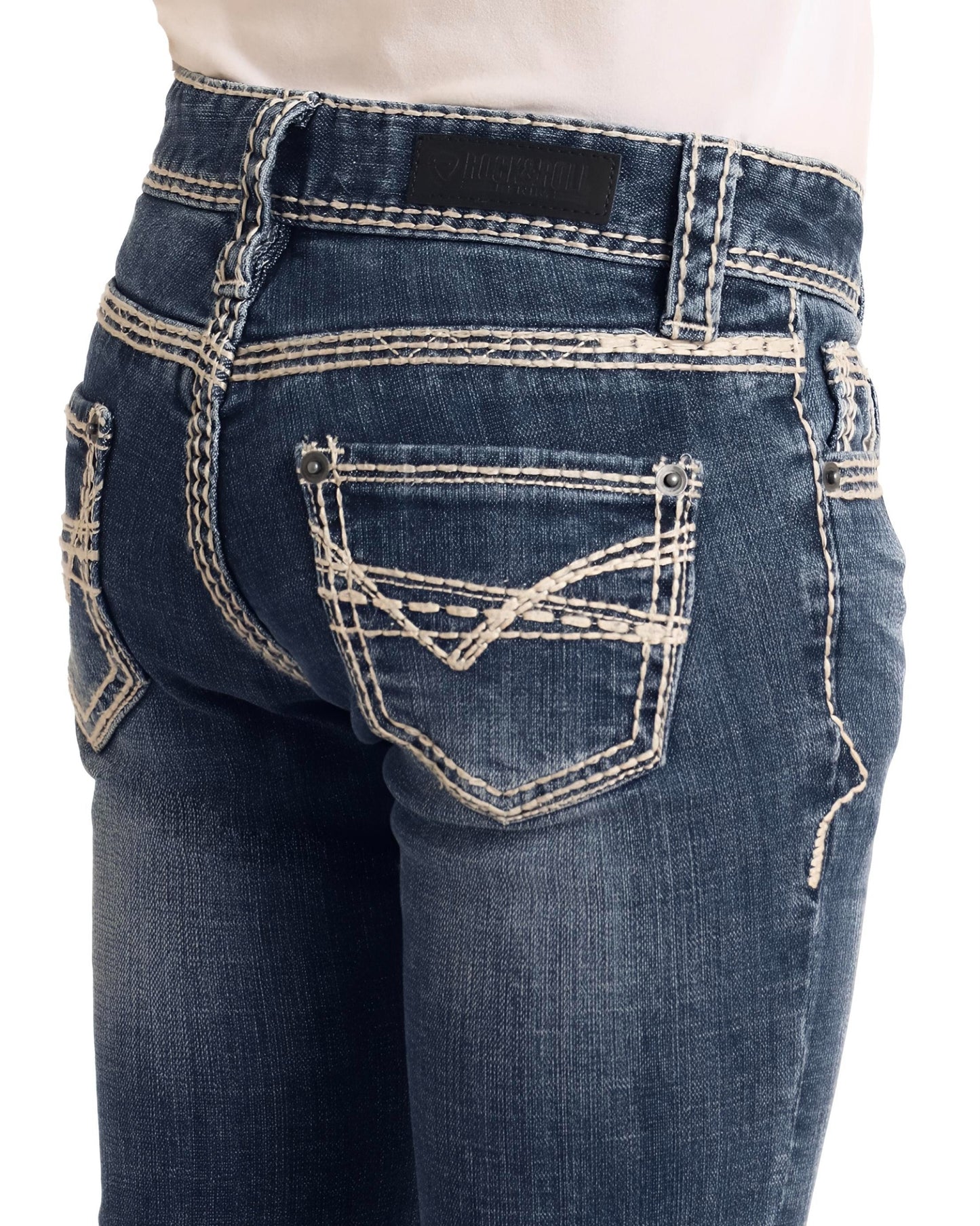 Jeans Rock&Roll Girls' Heavy Stitch Trouser