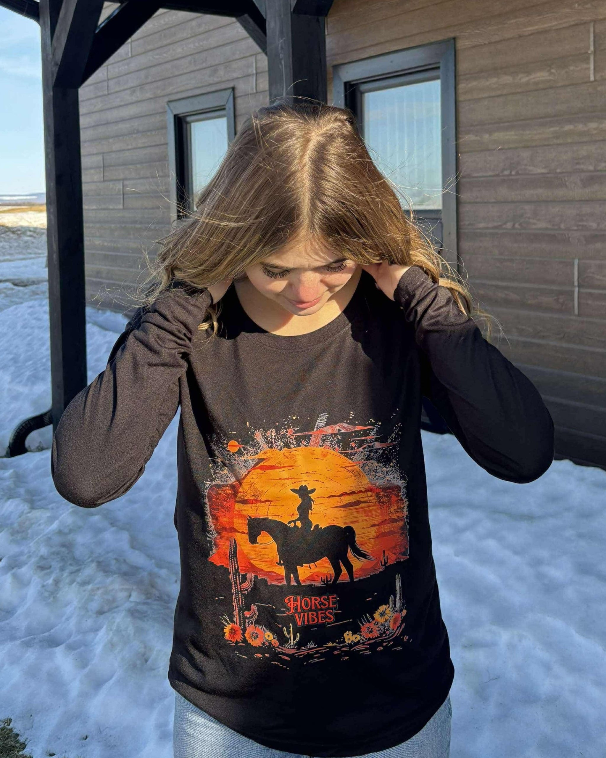 Long-sleeved desert sweater