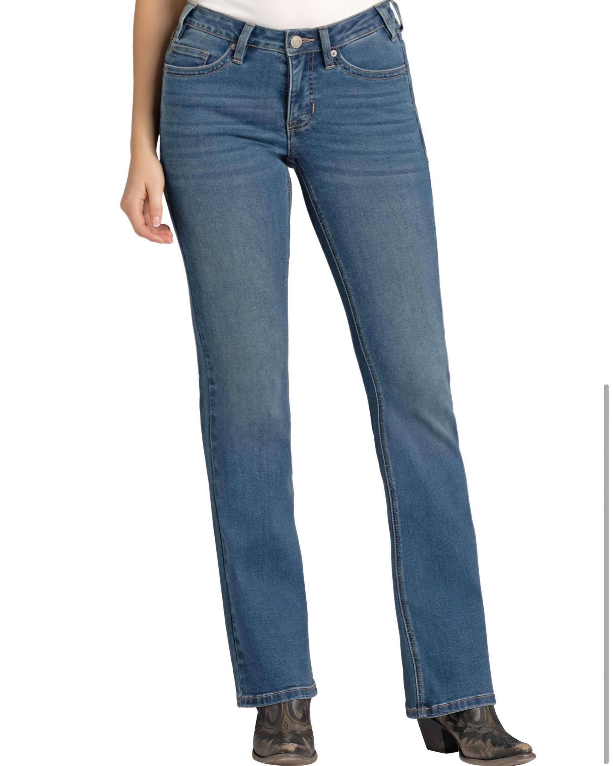 Jeans Rock&Roll Mid Rise Boot Stitch Bootcut