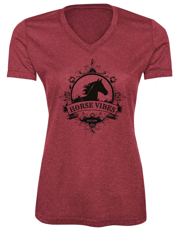 V-neck Fleur Western