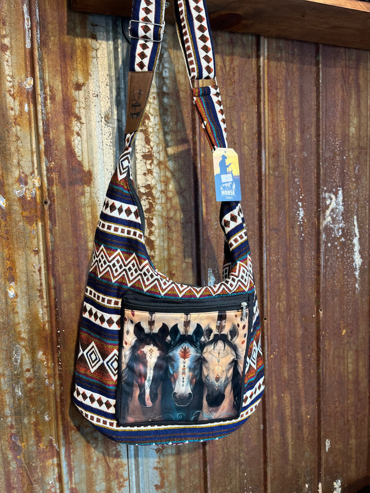 Sac à bandoulière bleu 10