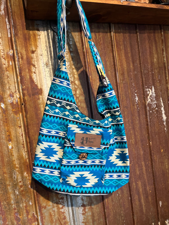 Sac à bandoulière bleu 4