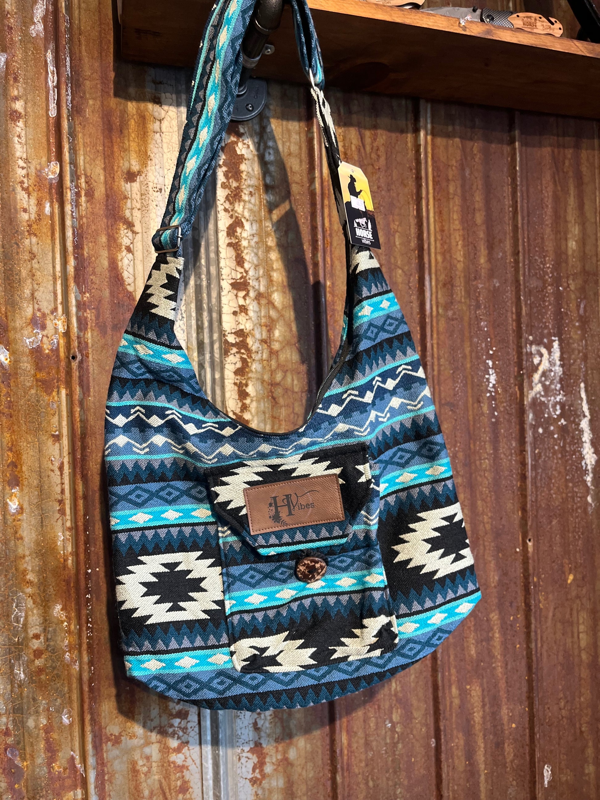 Blue shoulder bag 5