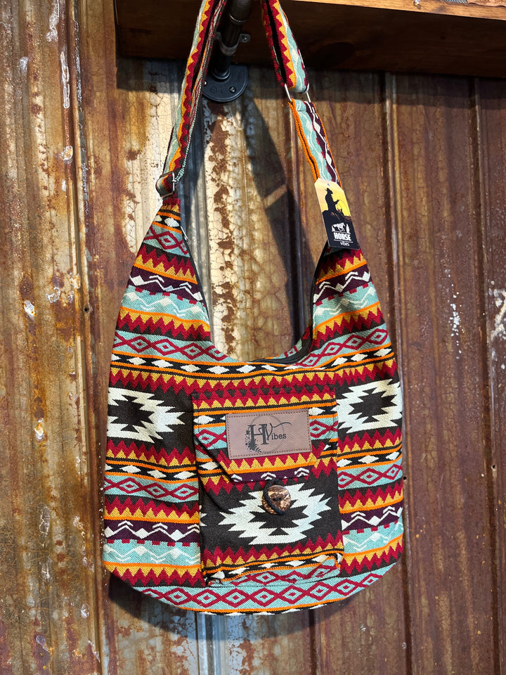 Sac à bandoulière rouge et orange 6